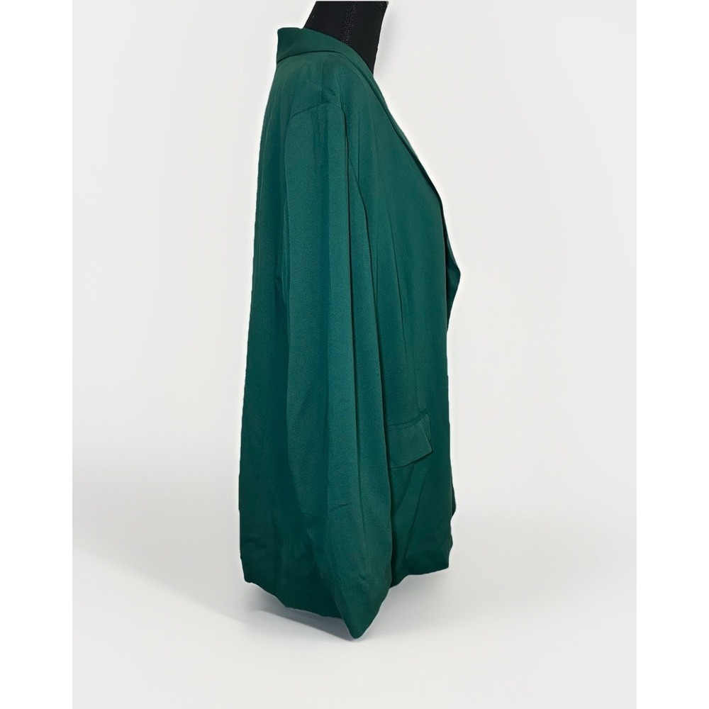 J Jill Blazer Lined Jacket Hunter Green Boxwood Pockets Women's SIZE XL - Picture 5 of 15